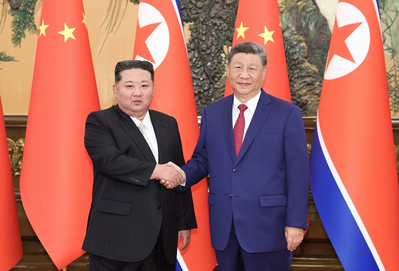 習(xí)近平同朝鮮勞動(dòng)黨總書記、國務(wù)委員長金正恩舉行會(huì)談